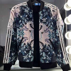 Adidas track jacket limited edition butterfly rainforest blue purple size xs